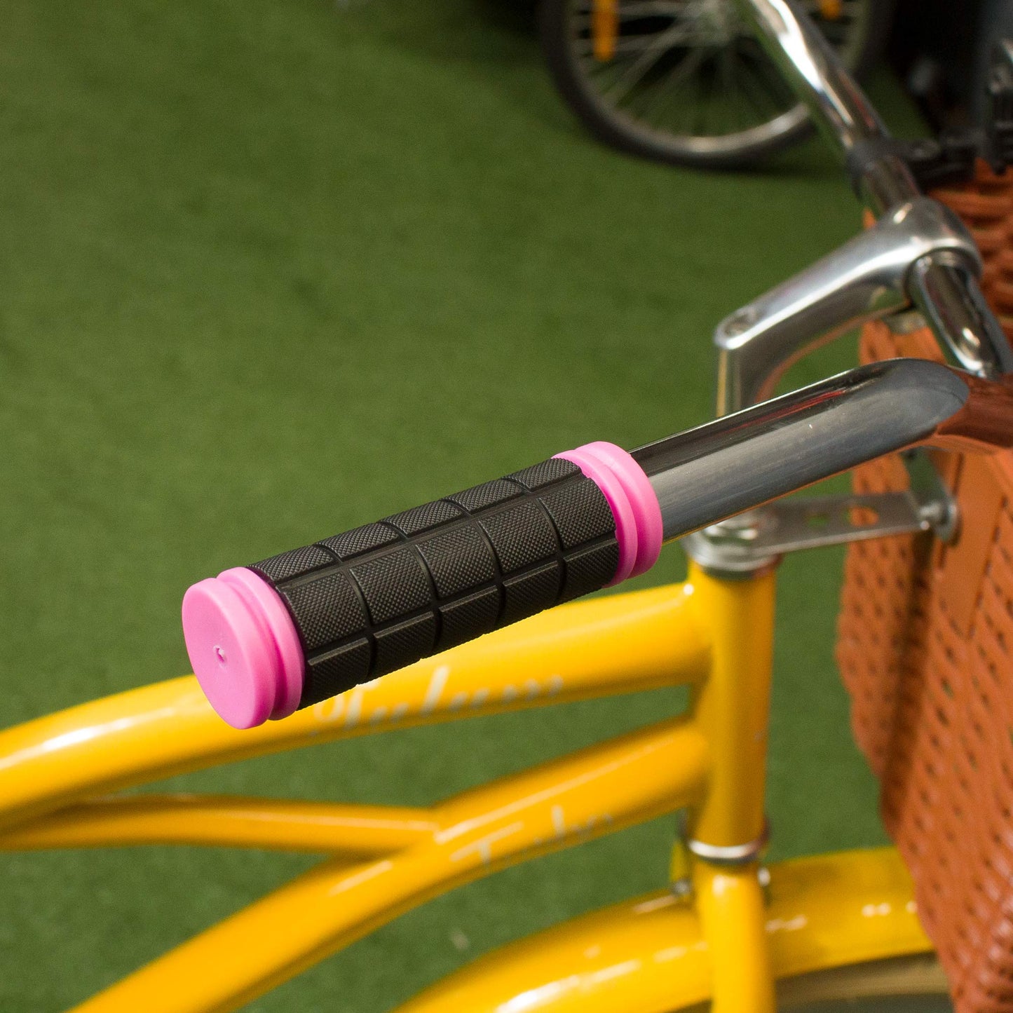 Puños para bicicleta 100mm rosa TPR SZ - 155D Gospel