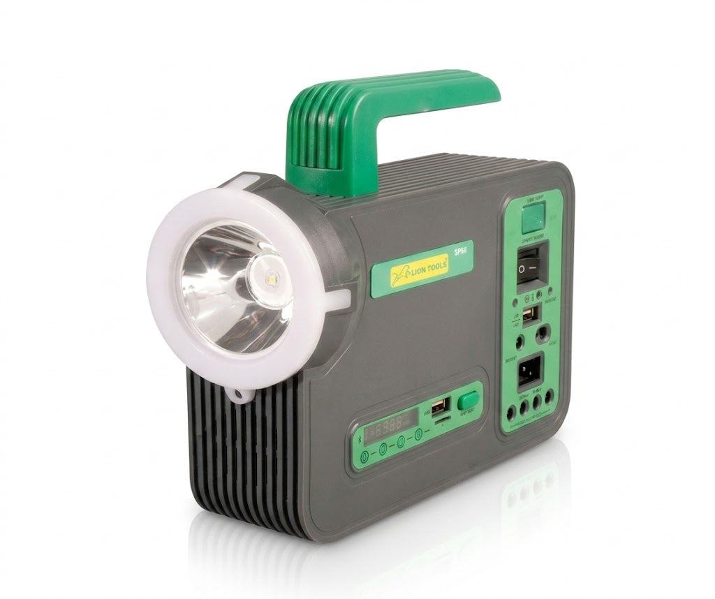 Sistema De Iluminación Solar Portátil | Radio, Bluetooth Y 5 Focos de 3W