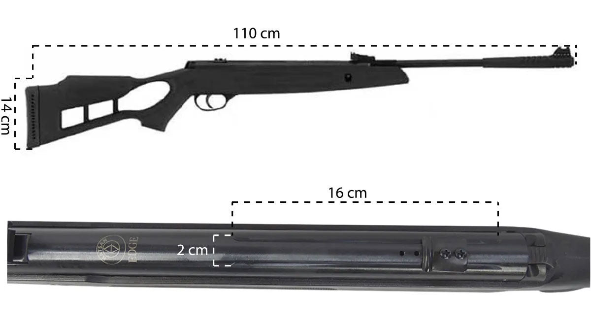 Rifle De Resorte Edge Cal 5.5
