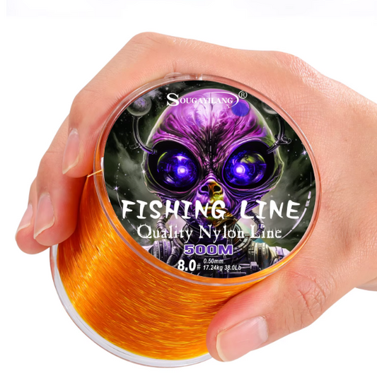 Línea de Pesca Sougayilang Nylon Neon - 8.0# / 0.50mm / 38LB / 14.24kg / 500m