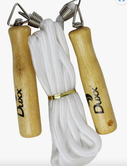 cuerda para saltar madera