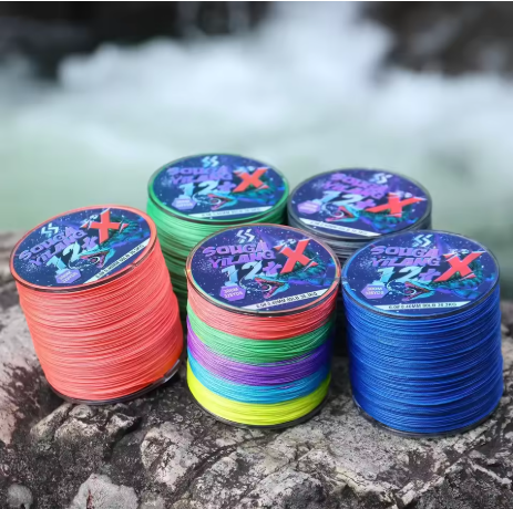Línea de Pesca Sougayilang 12+X - #4 / 0.32mm / 60 lbs / 100m/27,7KG (colores)