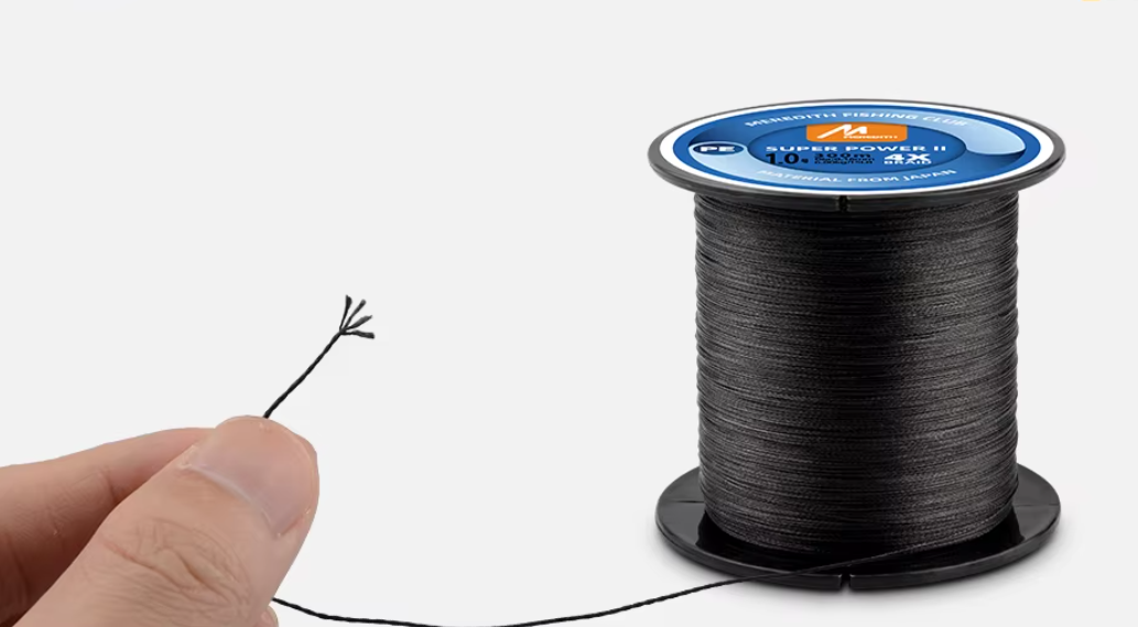 Línea de Pesca Trenzada MEREDITH - 4 Hebras / 0.26mm / 12.7kg / 300m (Gris)