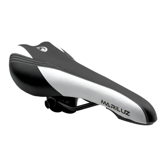 Asiento para bicicleta de montaña MTB negro/blanco