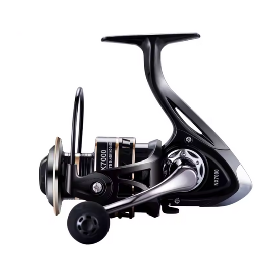 Carrete de pesca NX7000 negro/oro