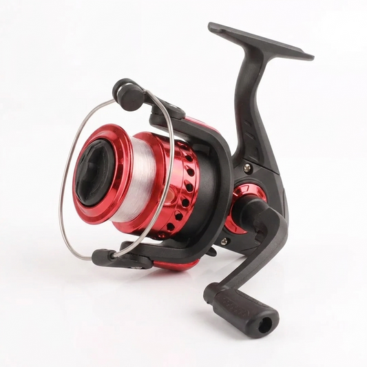 Carrete de Pesca 200 ROJO/NEGRO