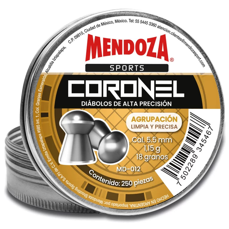 DIÁBOLOS DEPORTIVOS «CORONEL» PUNTA DE DOMO CAL. 5.5 MM