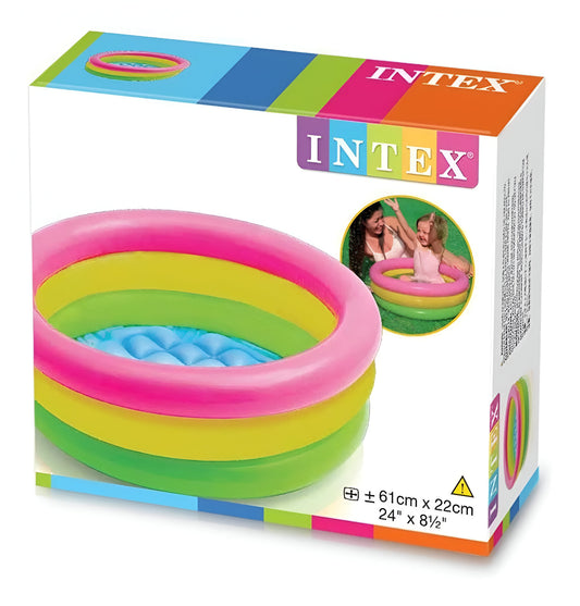 Alberca Inflable Redonda Intex Sunset Glow 57107 De 61cm X 2