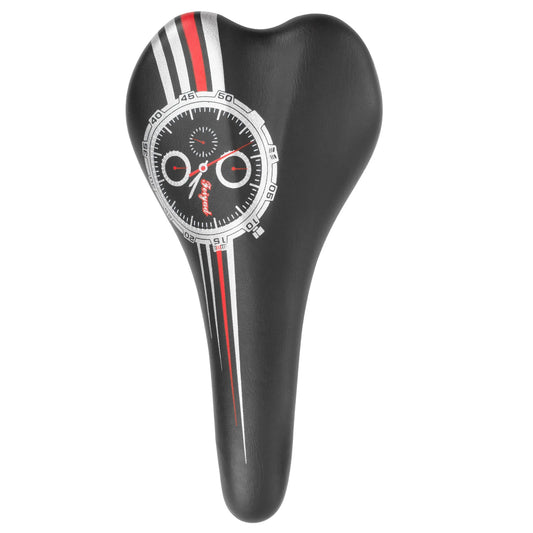 Asiento para Bicicleta de Ruta / Carrera Mariluz WL-8803 (Negro con Líneas Rojo y Gris)