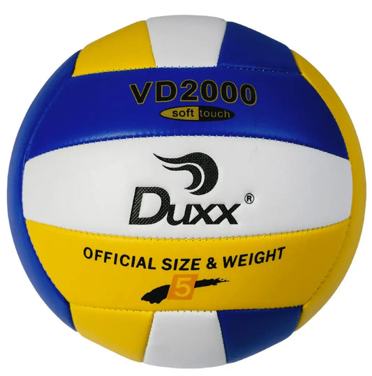 BALON VOLLEY BALL DUXX PVC #5 AMA/BCO/AZUL IMP 0232-2