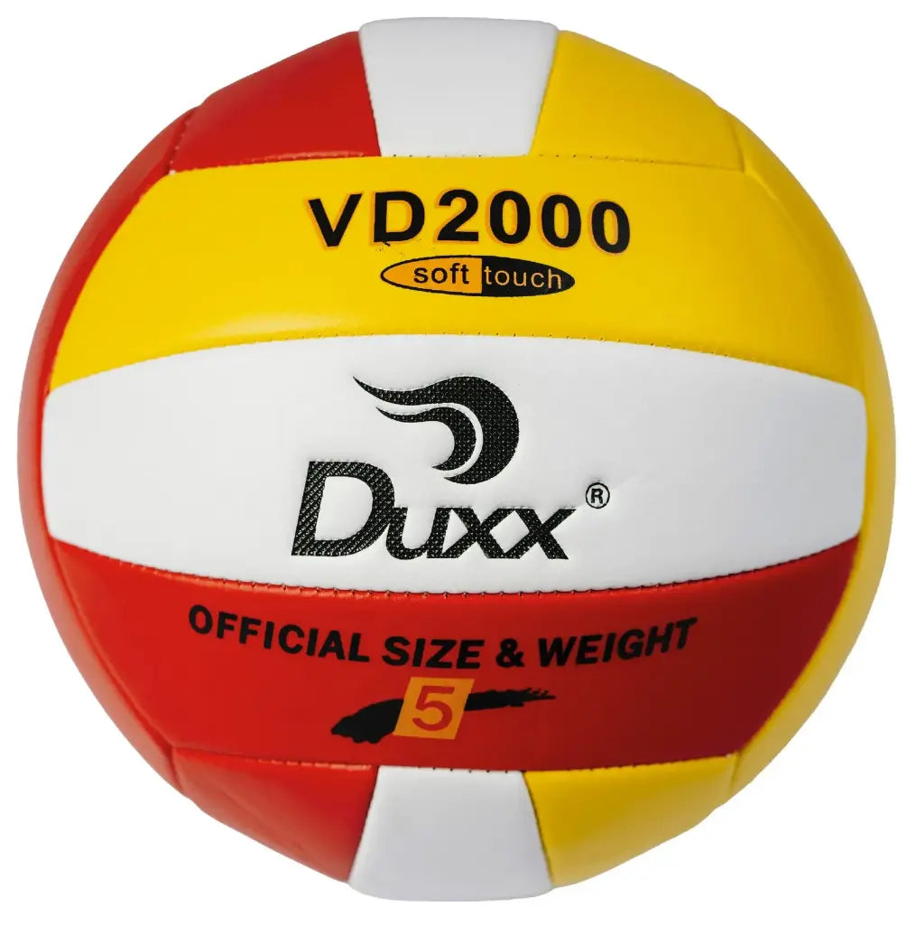 BALON VOLLEY BALL DUXX PVC #5 AMA/BCO/ROJO IMP 0232-3