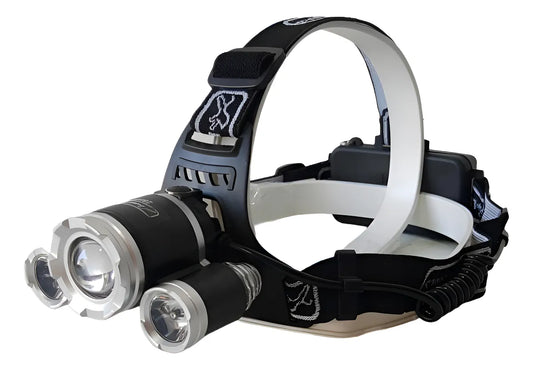 Linterna recargable aluminio cabeza 10w