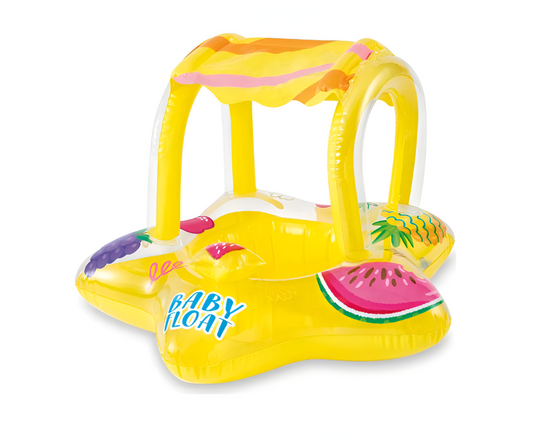 Flotador Salvavidas Inflable Con Techo Intex Estrella Color