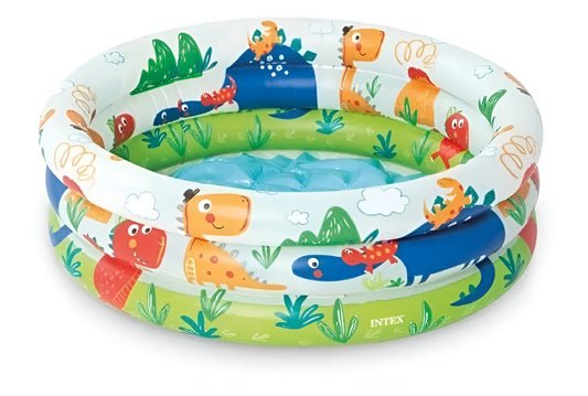 Mini Alberca Inflable Redonda Dinosaurio Niños Intex 61cm X 22cm