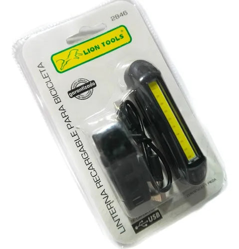 Linterna recargable para bicicleta