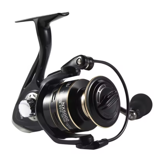 Carrete de pesca NX7000 negro/oro