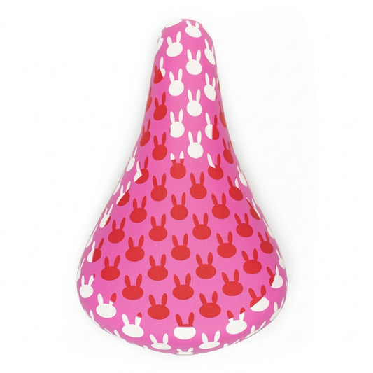 Asiento para Bicicleta Infantil Niña Mariluz WL-1105-5 (Diseño Conejitos - Rosa)