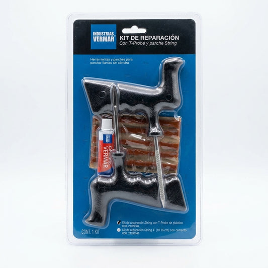 Kit de Reparación para Llantas Sin Cámara (Tubeless)