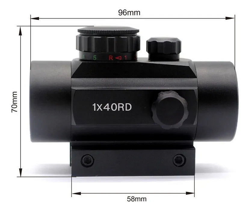 MIRA TÁCTICA RED DOT 1X40 PUNTO ROJO