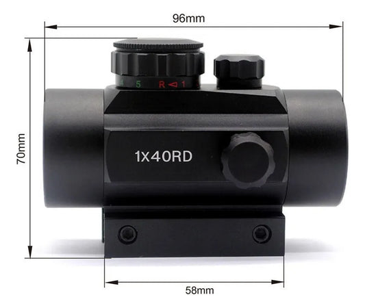 MIRA TÁCTICA RED DOT 1X40 PUNTO ROJO